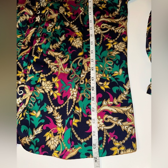 Vintage Christie & Jill Blouse Women Size 10 Button Up Long Sleeve Made in Korea - Picture 6 of 8